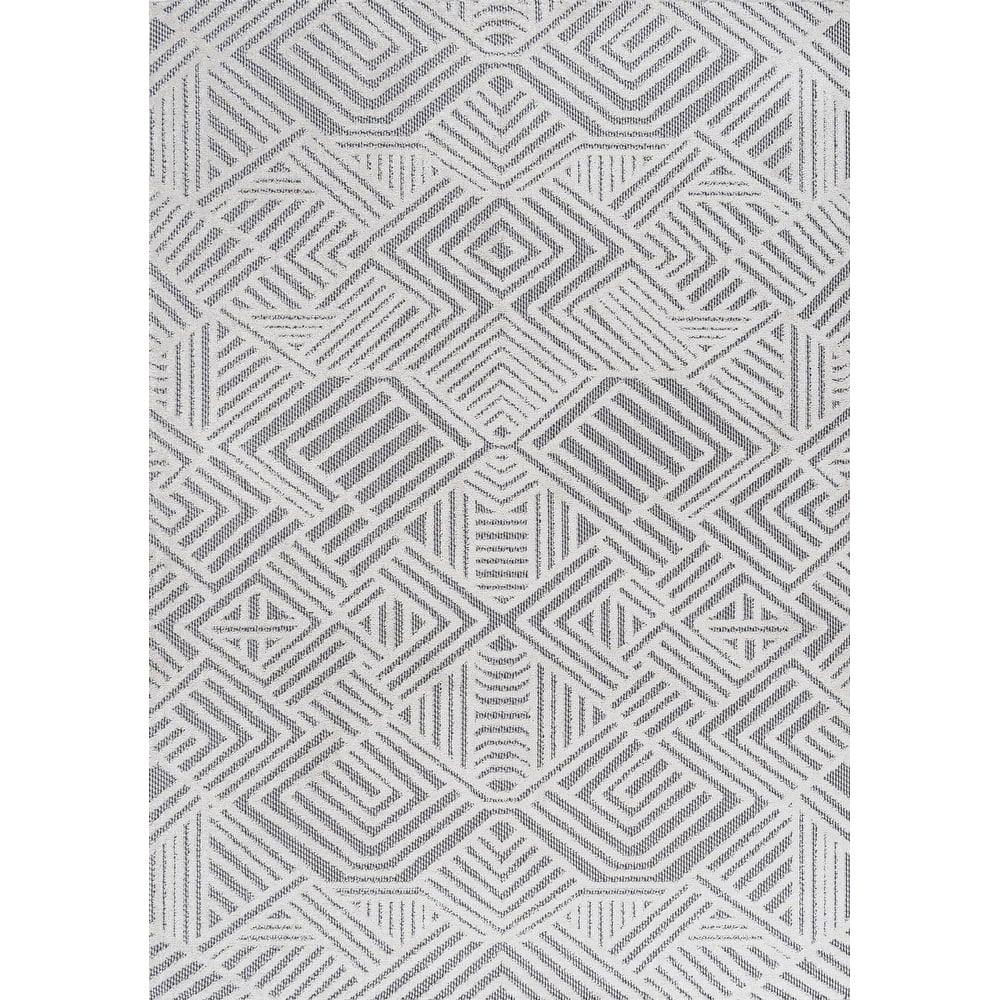 JONATHAN Y Aylan High-Low Pile Art Deco Geometric Indoor/Outdoor Area Rug