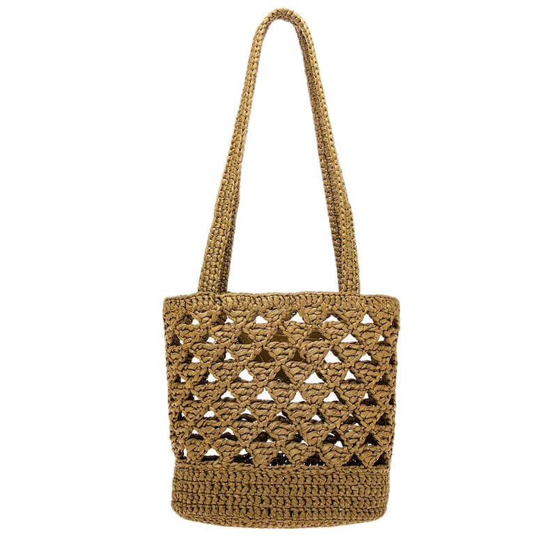 Prada Small Crochet Logo Tote Bag