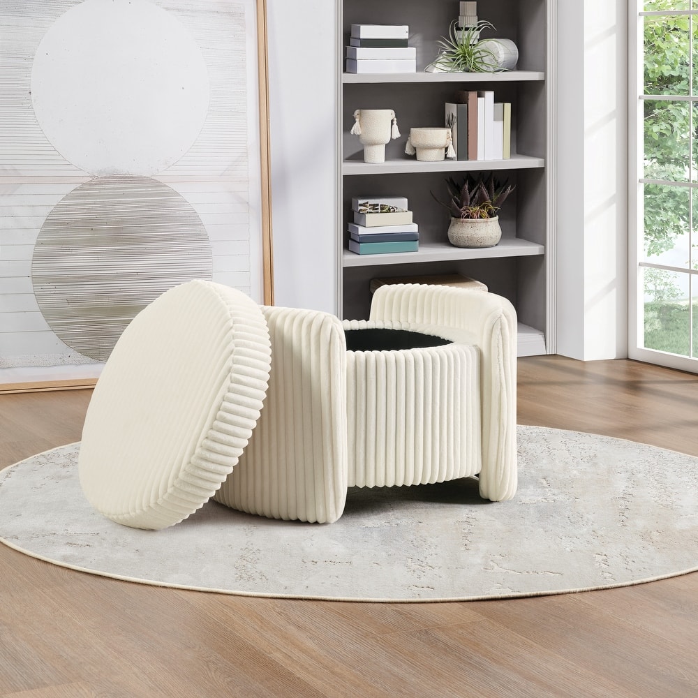 Sable Storage Ottoman
