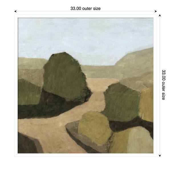 dimension image slide 1 of 18, Paysage 1 by Dan Hobday Wood Framed Wall Art Print
