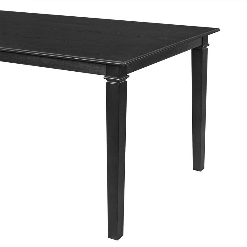 Retro 6-Piece Dining Room Set, Classic Wooden Table with 4 Chairs and Bench for Stylish Kitchen Decor