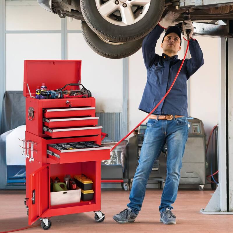 AECOJOY Tool Chests & Cabinets Detachable Metal w/ Wheels