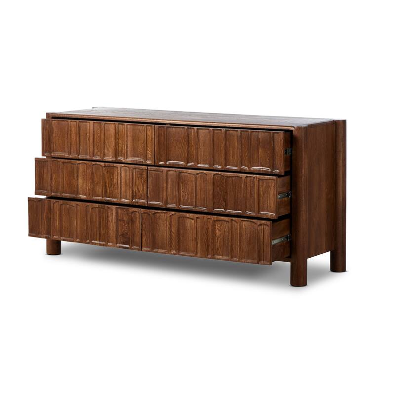 Dinklage 6 Drawer Dresser-Cocoa Oak