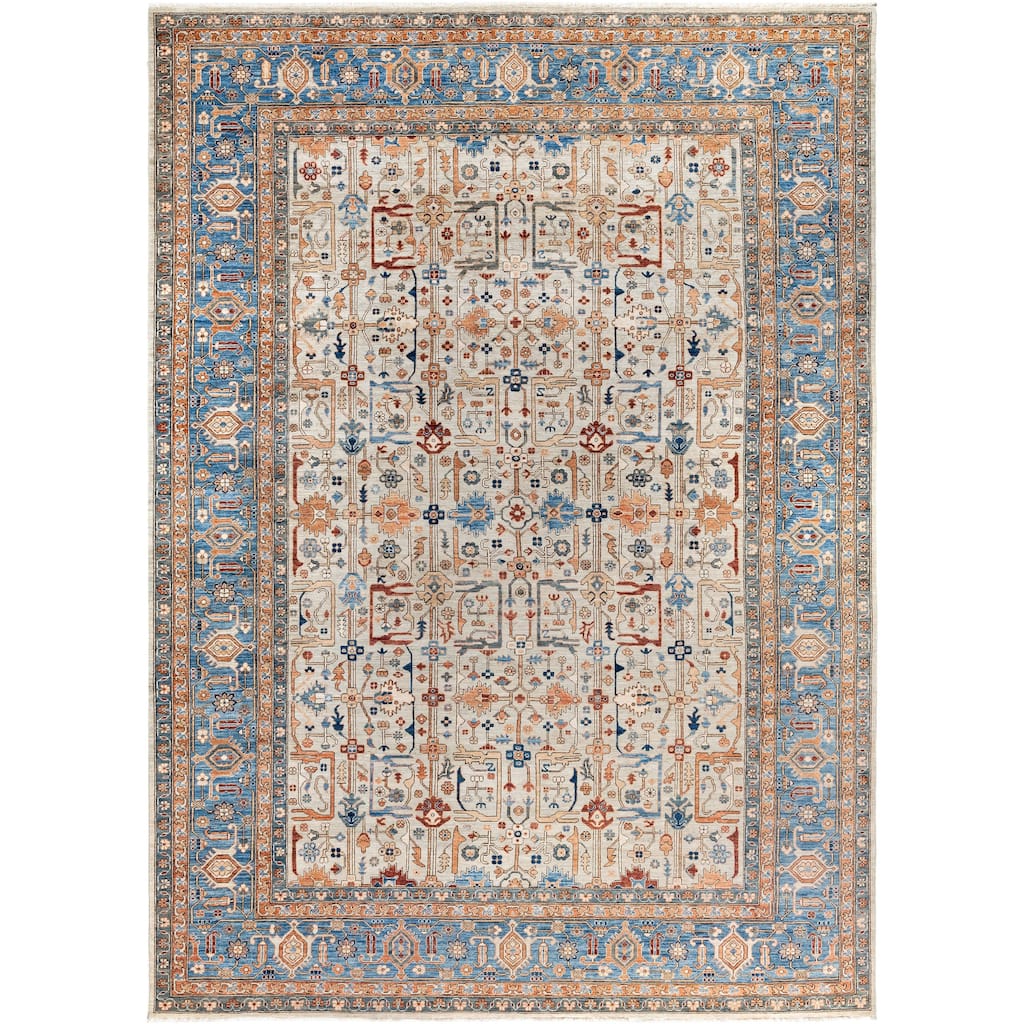 Serapi One-of-a-Kind Hand-Knotted Area Rug - Gray - 10' 1" x 13' 9"