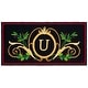 preview thumbnail 26 of 24, SAFAVIEH Handmade Monogram Florea Casual Rug 3' x 6' Runner - U - Black/Multi - Runner