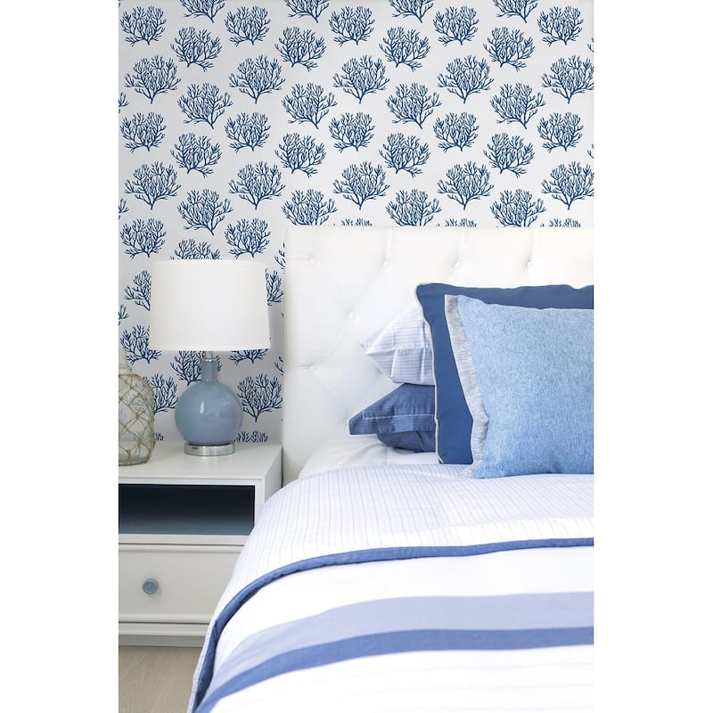 NextWall Coastal Coral Reef Peel and Stick Wallpaper