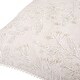 preview thumbnail 3 of 3, HGTV Home Collection White Boho beaded pillow, White, 18 in