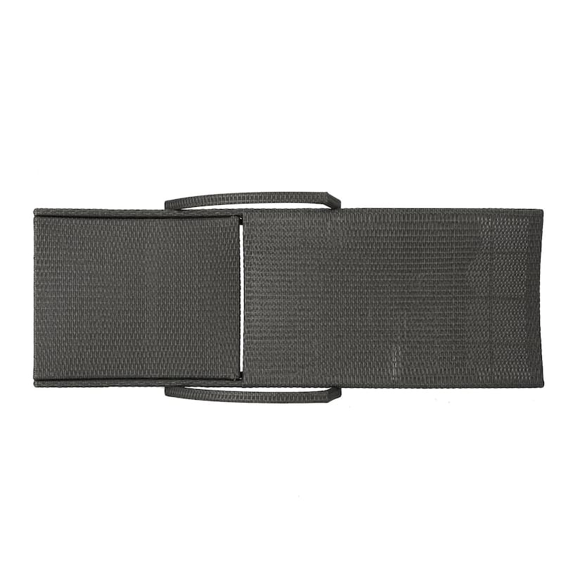 Modern Outdoor Aluminum Frame Wicker Recliner