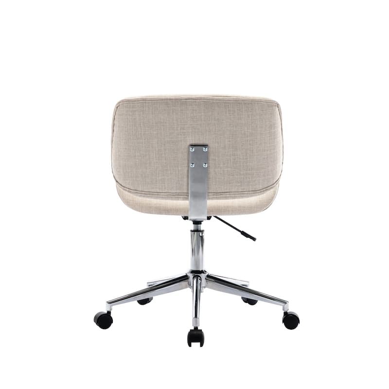 Porthos Home Orli Faux Leather or Fabric Mid-Century Office Chair