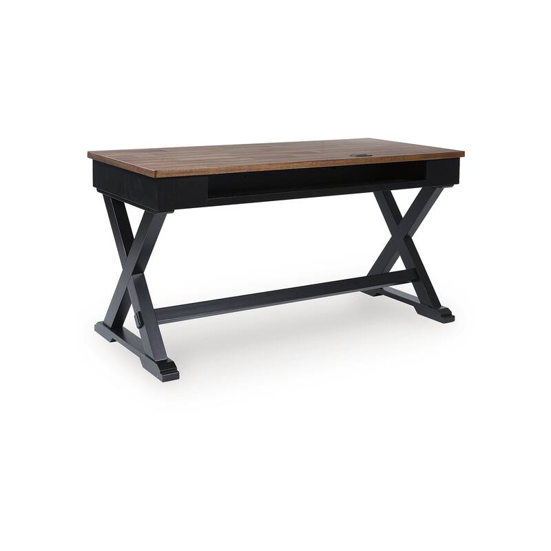 Signature Design by Ashley Wildenauer Brown/Black 60" Home Office Desk