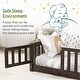 preview thumbnail 21 of 78, Twin/Full/Queen Size Floor Bed with Safety Guardrails, Toddler Floor Bed for Girls and Boys