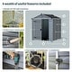 preview thumbnail 13 of 19, SkyLight 6 ft. x 8 ft. Tan Garden Outdoor Storage Shed - 6 ft x 8 ft