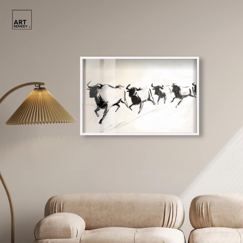 Bovine II Shadowbox by Art Remedy