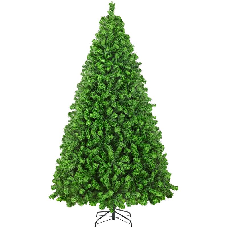 Yaheetech Pre-lit Flocked Artificial Christmas Tree with Foldable Stand