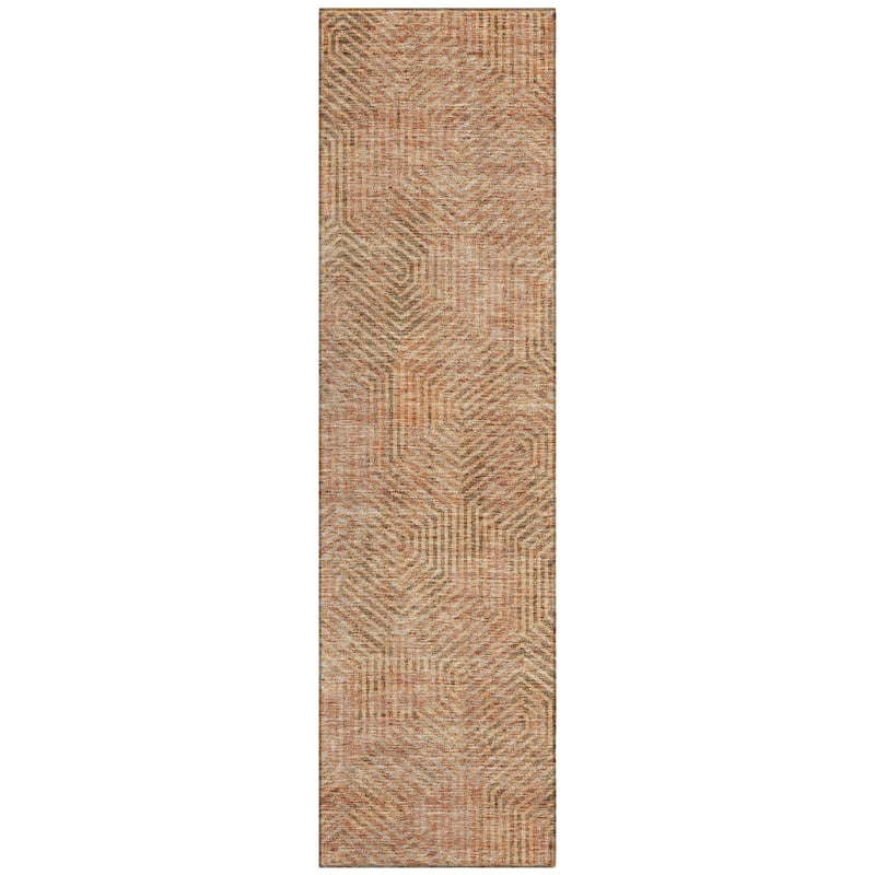 Machine Washable Indoor/ Outdoor Chantille Contemporary Maze Rug