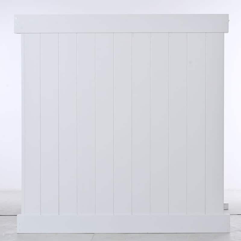 Outdoor Privacy Fence Panels/Screens, Horizontal Vinyl Privacy Fence