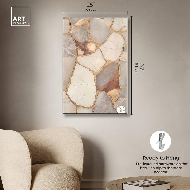 Textured Earthy Tones I Canvas by Art Remedy