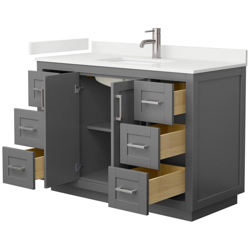 Wyndham Collection WCF292948S-QTZ-UNSMXX Miranda 48" Free Standing