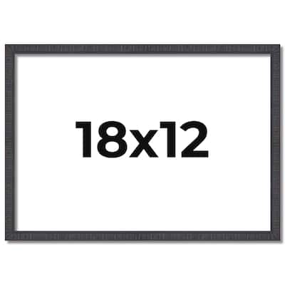 18x12 Frame Brown Solid Wood Picture Frame - Complete Modern Photo