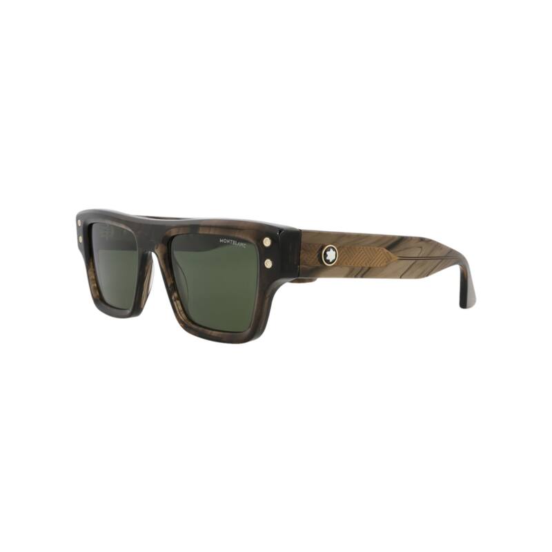 Montblanc Square-Frame Recycled Acetate Sunglasses