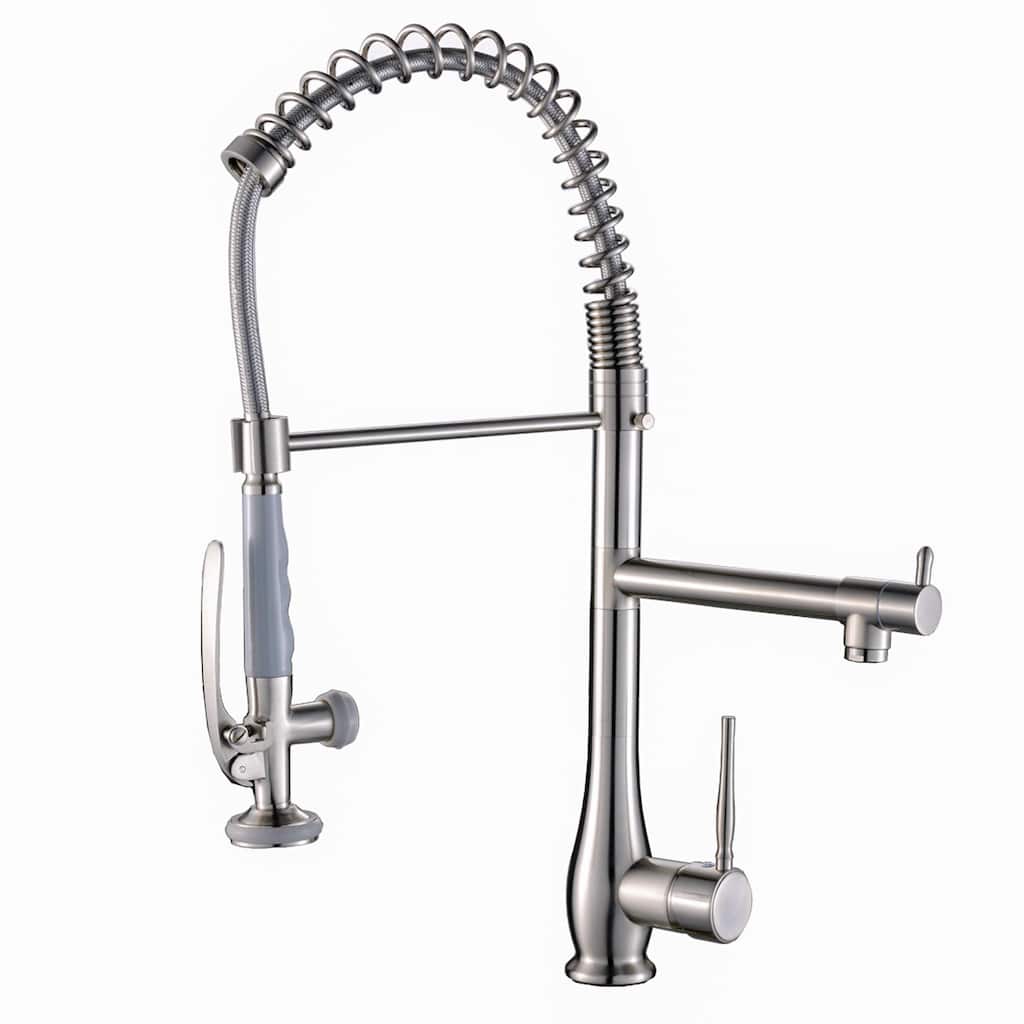 Pull Down Sprayer Single Handle Kitchen Sink Tap