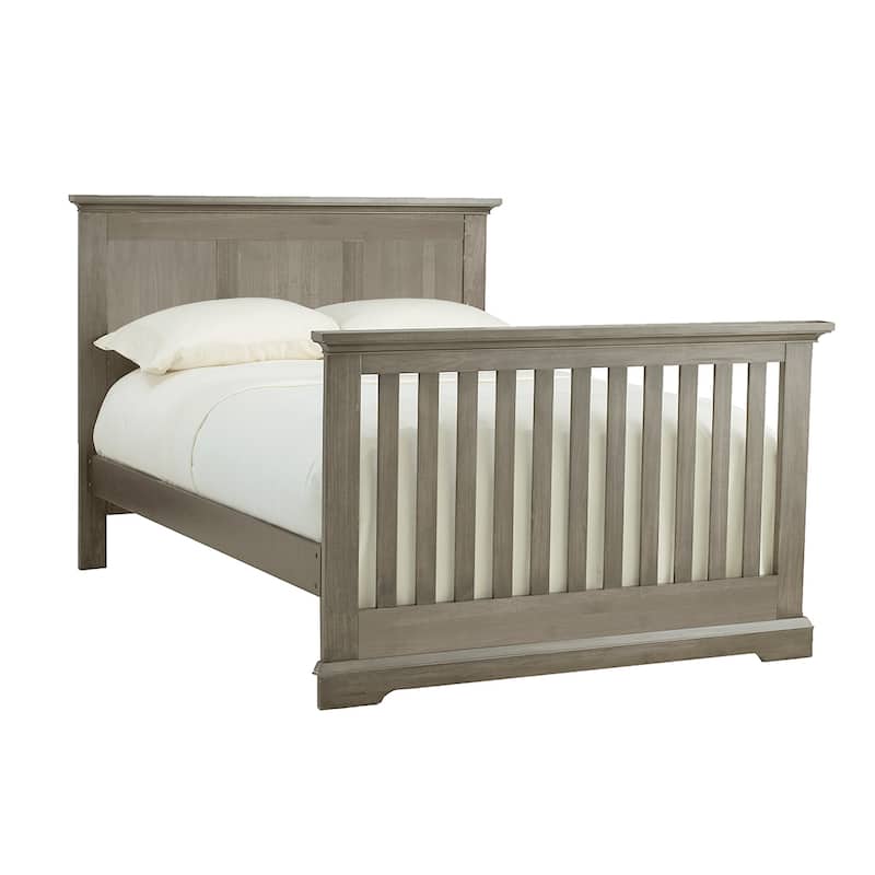 HomeRoots Ash Gray Solid and Manufactured Wood Standard Four In One Convertible Crib - 60.75