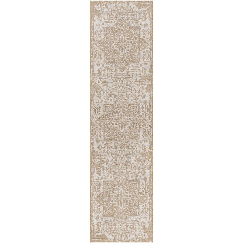 Livabliss Eagean Updated Traditional Medallion Indoor / OutdoorArea Rug