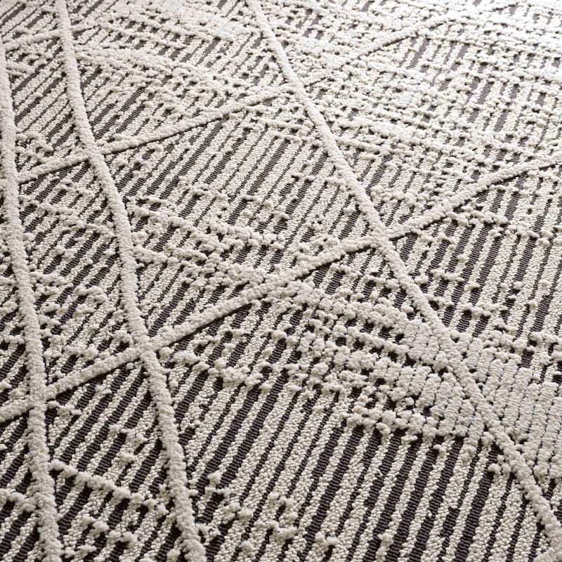 Hauteloom Munich Modern Farmhouse Bohemian Neutral Area Rug