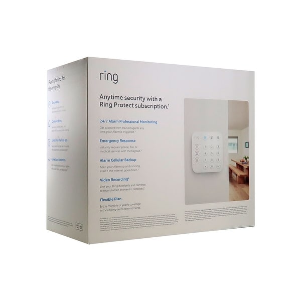 Ring Protect Ring Alarm System Cellular Backup Ring Contact Sensor Ring  Alarm Pack XL With Alarm Outdoor Siren