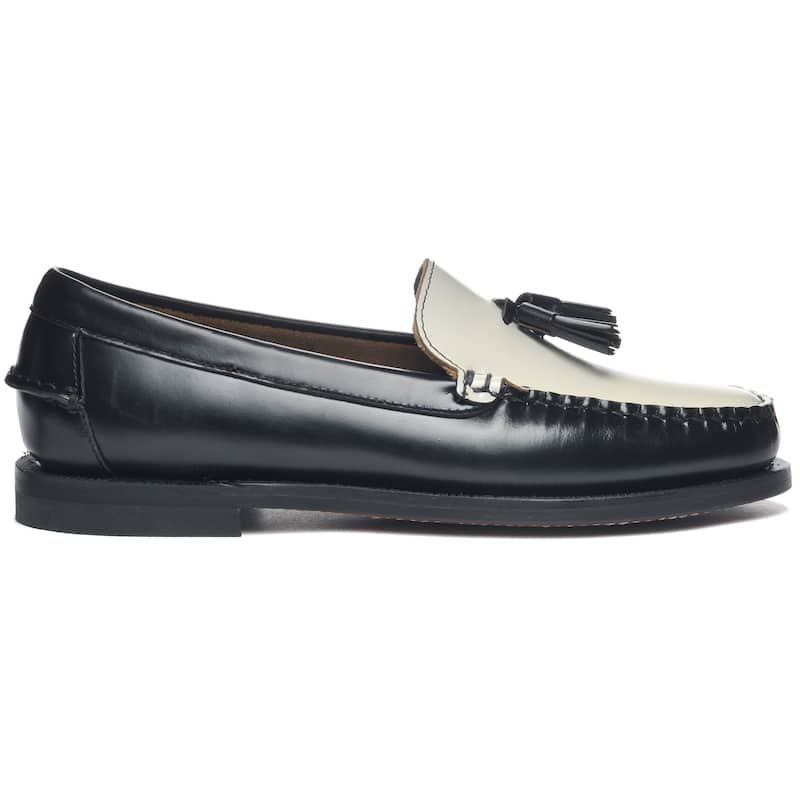 Sebago Women's Classic Will Loafer - Black-White - 10