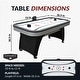 preview thumbnail 2 of 5, Hathaway Silverstreak 6-ft Air Hockey with LED Scoring