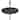 19.75" Black Outdoor Umbrella Table Tray
