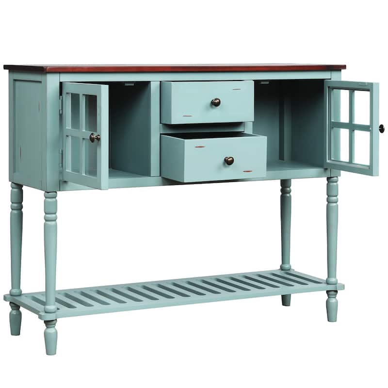 Sideboard Console Table with Bottom Shelf