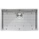 preview thumbnail 3 of 11, Ruvati 33-inch Undermount 16 Gauge Tight Radius Large Kitchen Sink Stainless Steel Single Bowl - RVH7433 - Silver - 33" x 19"