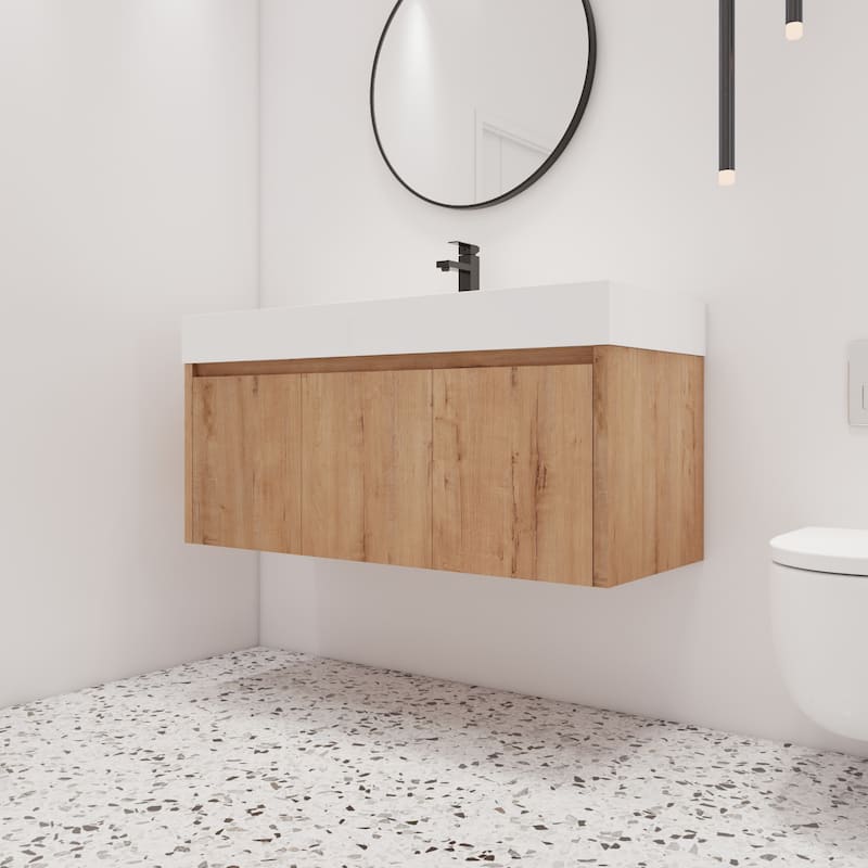 Malwee 24"/30"/36"/48" Floating Bathroom Vanity with Sink