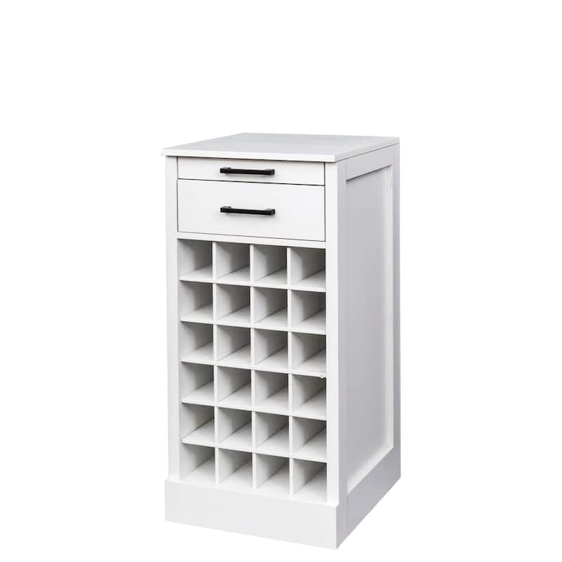 Modular 24 Wine Bar Cabinet Buffet Cabinet, 17.80"W x 15.95"D x 35.43"H