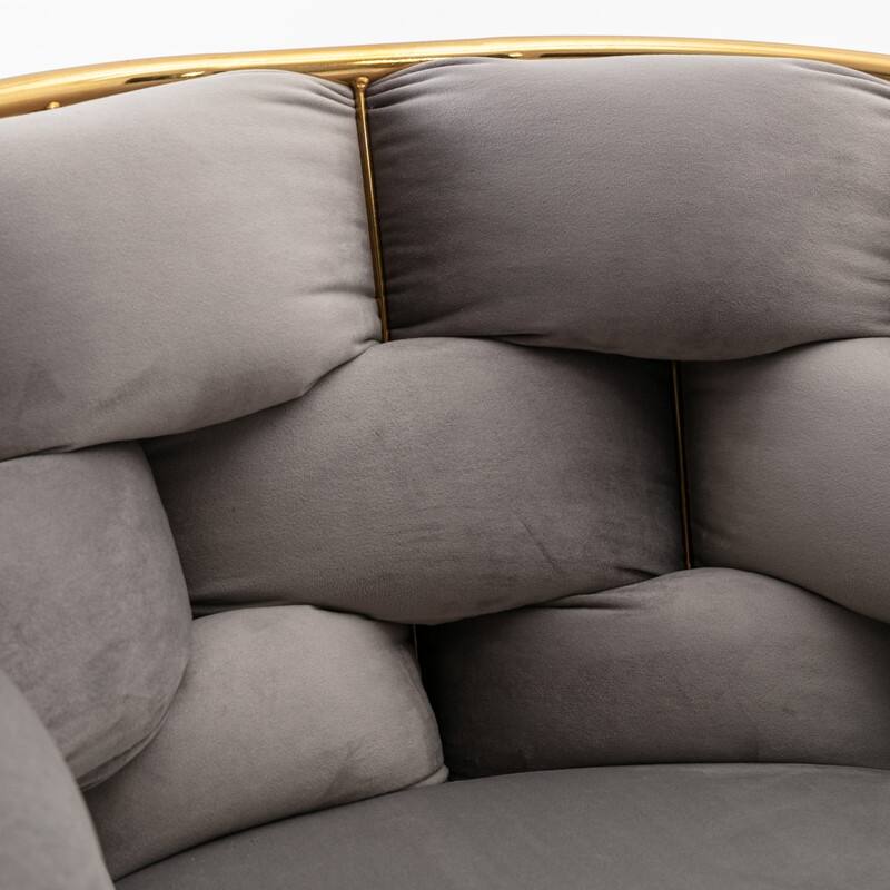 Set of 2 Velvet Accent Chairs - Modern Stool for Bedroom Dresser, Vanity, and Seating