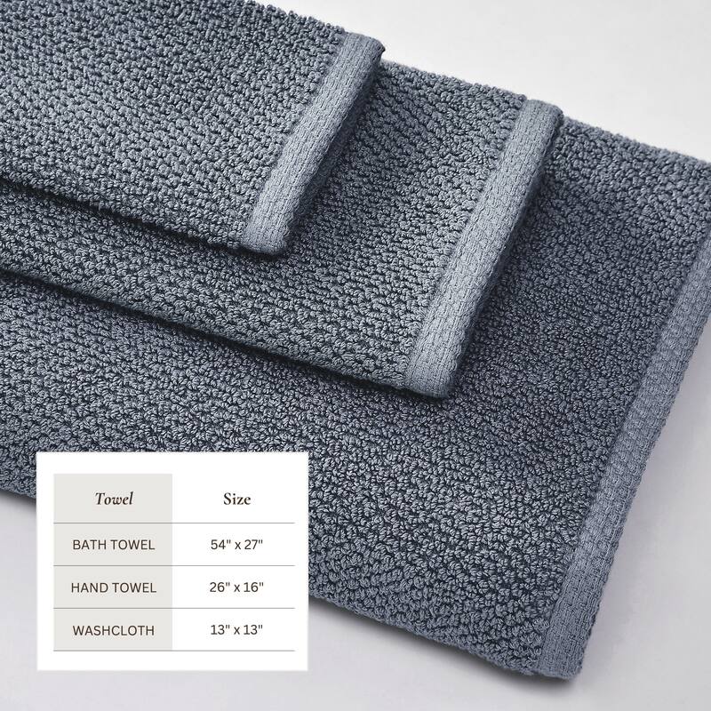 Linery & Co. Luxury Cotton Textured Bath Towel