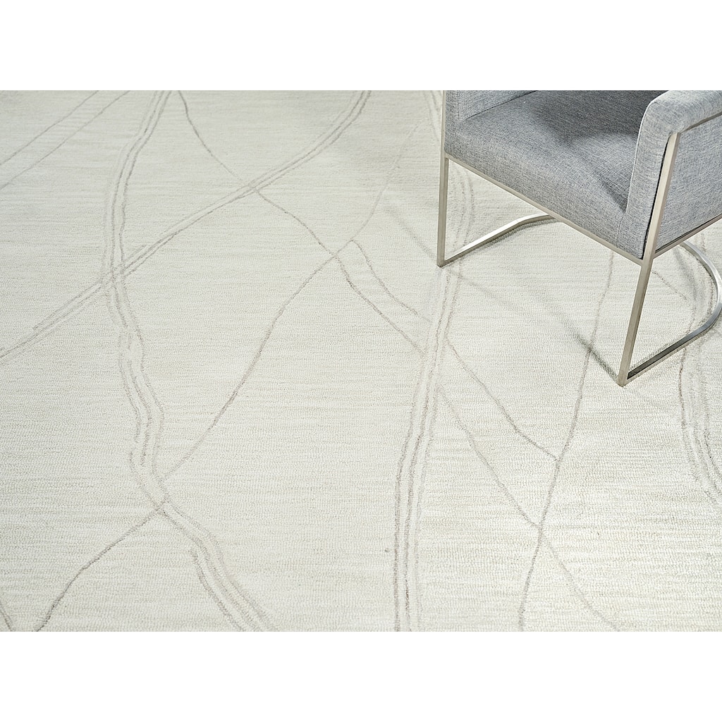 Exquisite Rugs Tangiers Handmade Hand-tufted New Zealand Wool on Canvas Ivory/Beige Area Rug