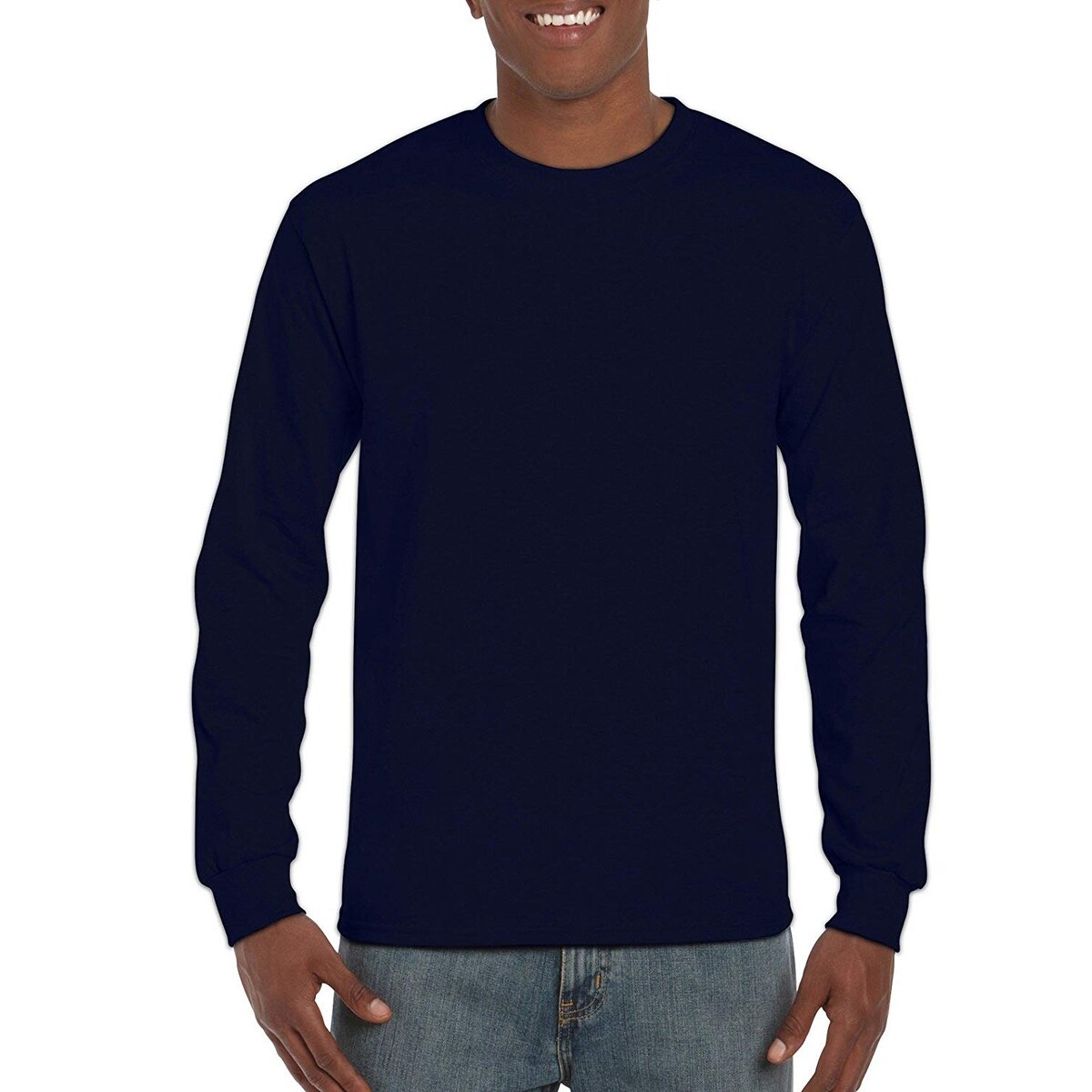 Gildan Mens Mens Ultra Cotton Jersey Long Sleeve Tee Shirt