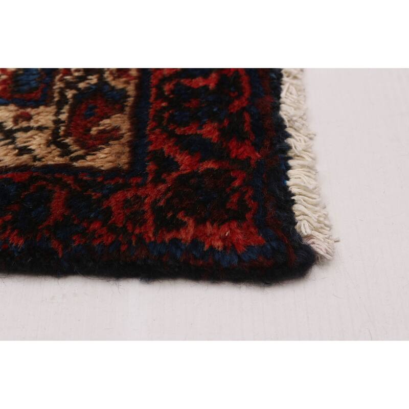 ECARPETGALLERY Hand-knotted Andelz Navy Wool Rug - 3'5 x 13'7
