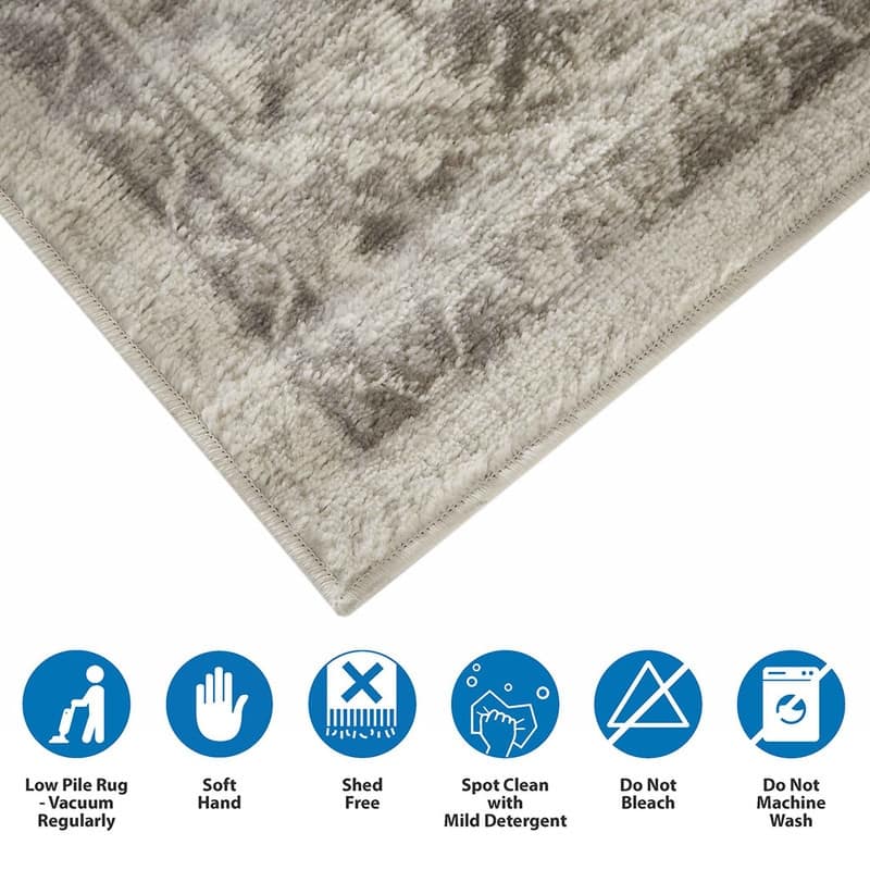 Tiled Border Area Rug - 8'x10'