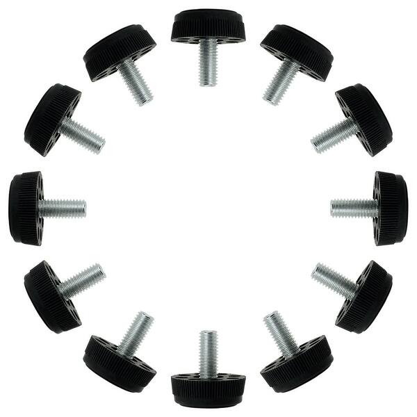 Shop M8 X 17 X 30mm Furniture Glide Leveling Feet Adjuster Threaded Stem Floor Protector For Table Leg 12pcs Overstock 28710424