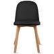 preview thumbnail 47 of 136, Modern Plastic and Wood Dining Chairs (Set of 2)