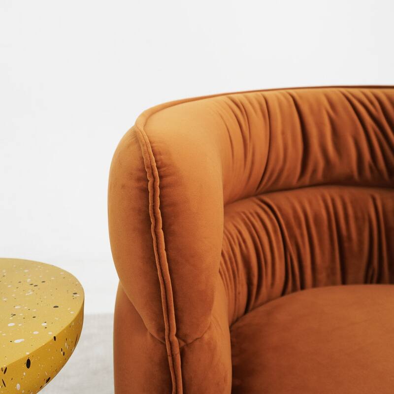 GDFStudio - Walden Modern Mid-Century Velvet 360° Swivel Chair