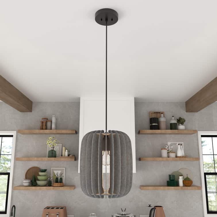 Acroma 1-Light Felt Halo Pendant