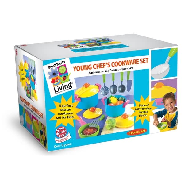 slide 2 of 3, Small World Toys Young Chef's Cookware 11-Piece Playset - Multi Multi - Kids
