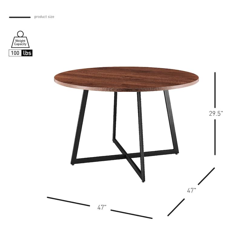 NPD Furniture Courtdale 47 Inch Round Table