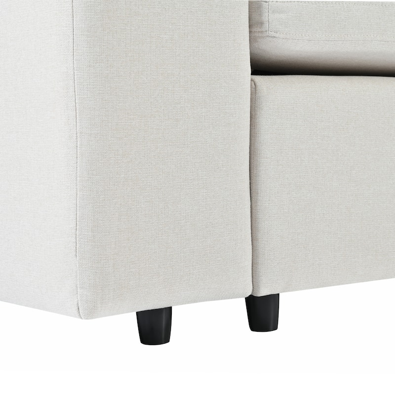 Modular Sectional Sofa with Removable Back Cushions