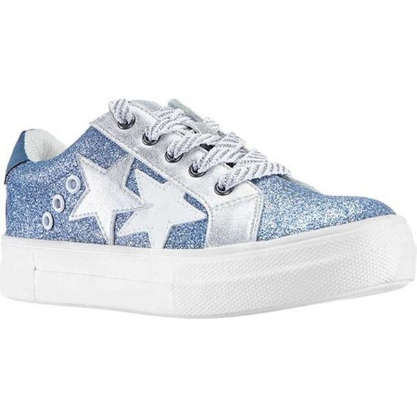 blue glitter sneakers